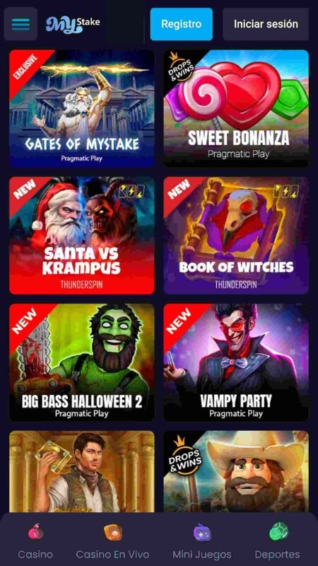 MyStake casino games