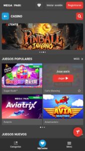 Catálogo de juegos destacados en Megapari Casino